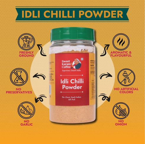 Sweet Karam Coffee Idli Powder Chilli Gun Powder